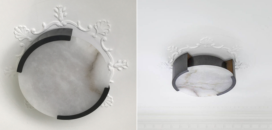 Потолочный светильник Melange Flush Mount Lamp black Потолочный светильник Melange Flush Mount Lamp black - Loft-Concept в Костроме