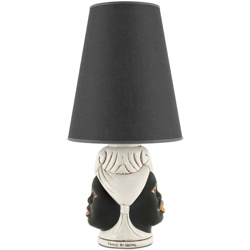 Настольная лампа Table Lamp Moro Double Черный Бежевый в Костроме | Loft Concept 