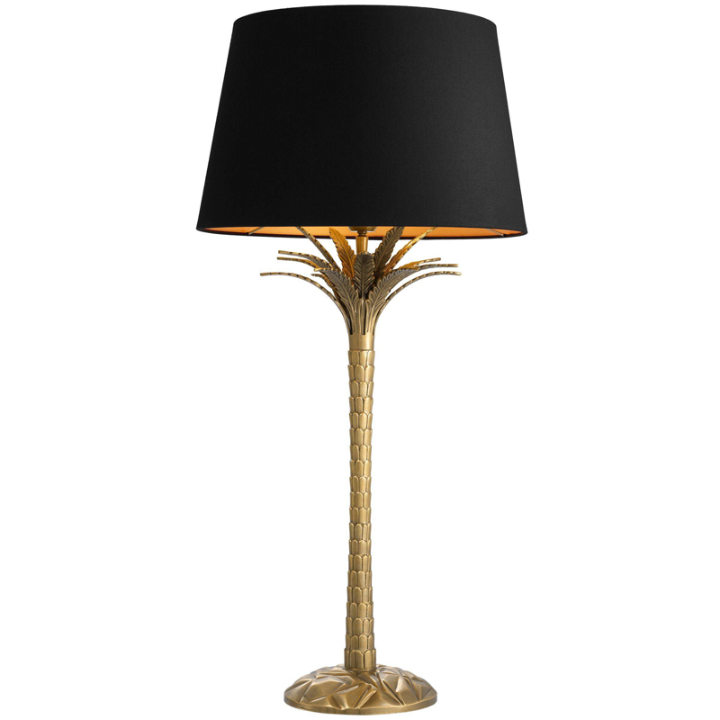 Настольная лампа Eichholtz Table Lamp Palm Harbor Латунь Черный Настольная лампа Eichholtz Table Lamp Palm Harbor Латунь Черный в Костроме | Loft Concept