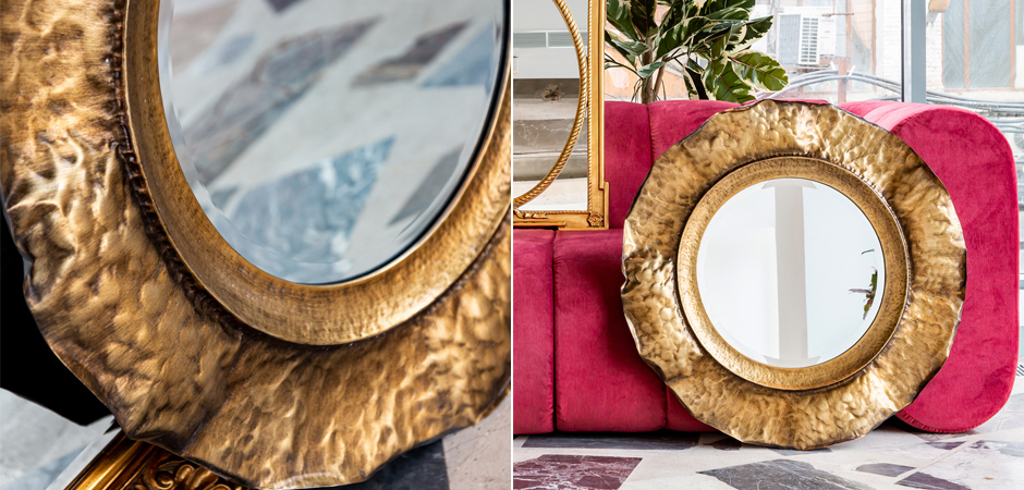 Зеркало Chlodio Aged Gold Mirror Зеркало Chlodio Aged Gold Mirror - Loft-Concept в Костроме