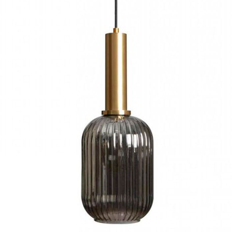Подвесной светильник Ferm Living chinese lantern Smoke Gold 39 см Золотой Прозрачный черный в Костроме | Loft Concept 