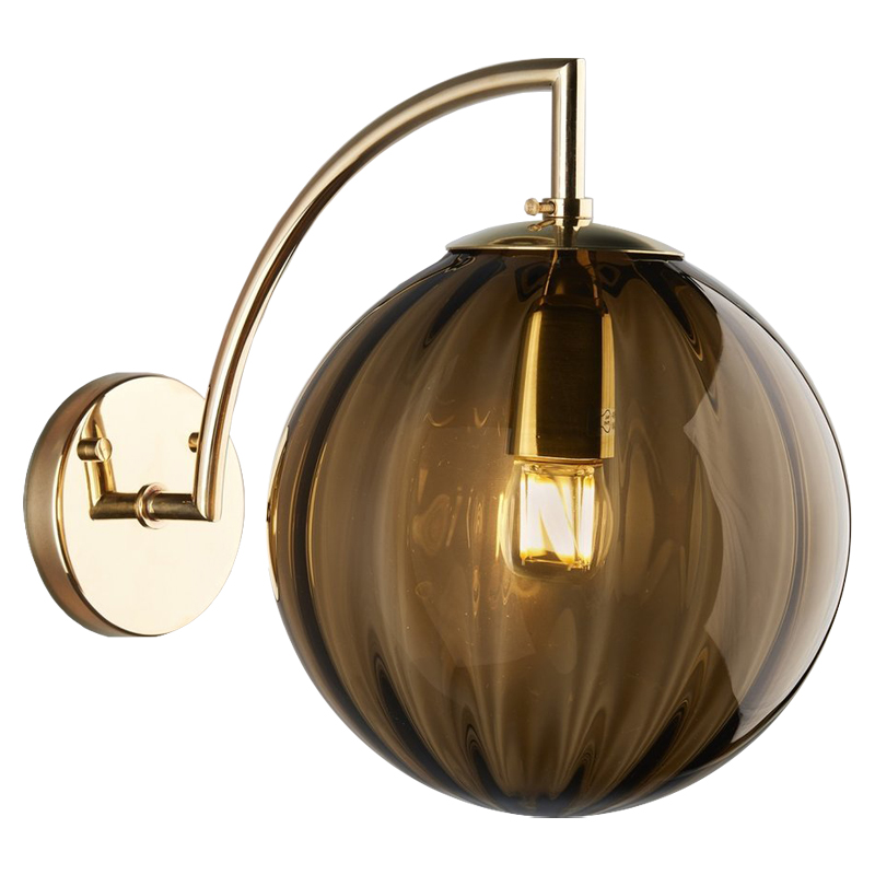 Бра Hector Sconce Amber Глянцевое золото Янтарь (Amber) Бра Hector Sconce Amber Глянцевое золото Янтарь (Amber) в Костроме | Loft Concept