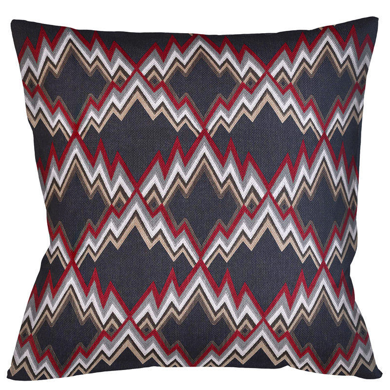 Декоративная подушка Ikat Pattern Темно-синяя Темно-синий Декоративная подушка Ikat Pattern Темно-синяя Темно-синий в Костроме | Loft Concept