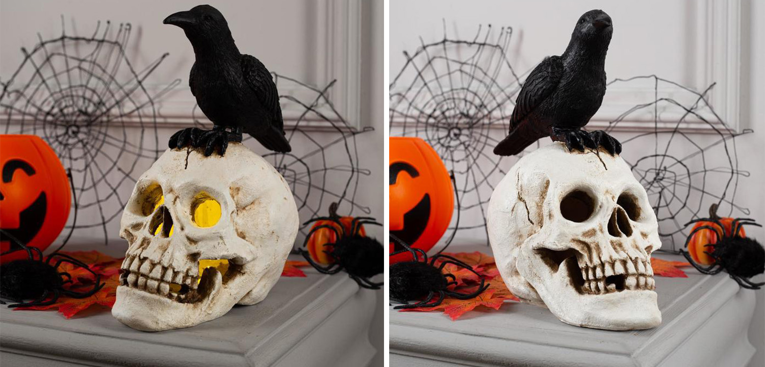 Статуэтка Raven and Skull II - фото