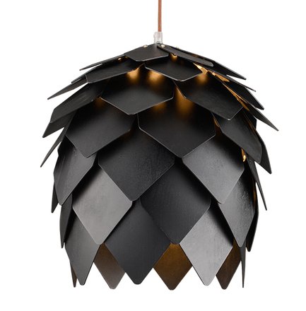 Подвесной светильник Crimea Pine Cone Black Черный Подвесной светильник Crimea Pine Cone Black Черный в Костроме | Loft Concept