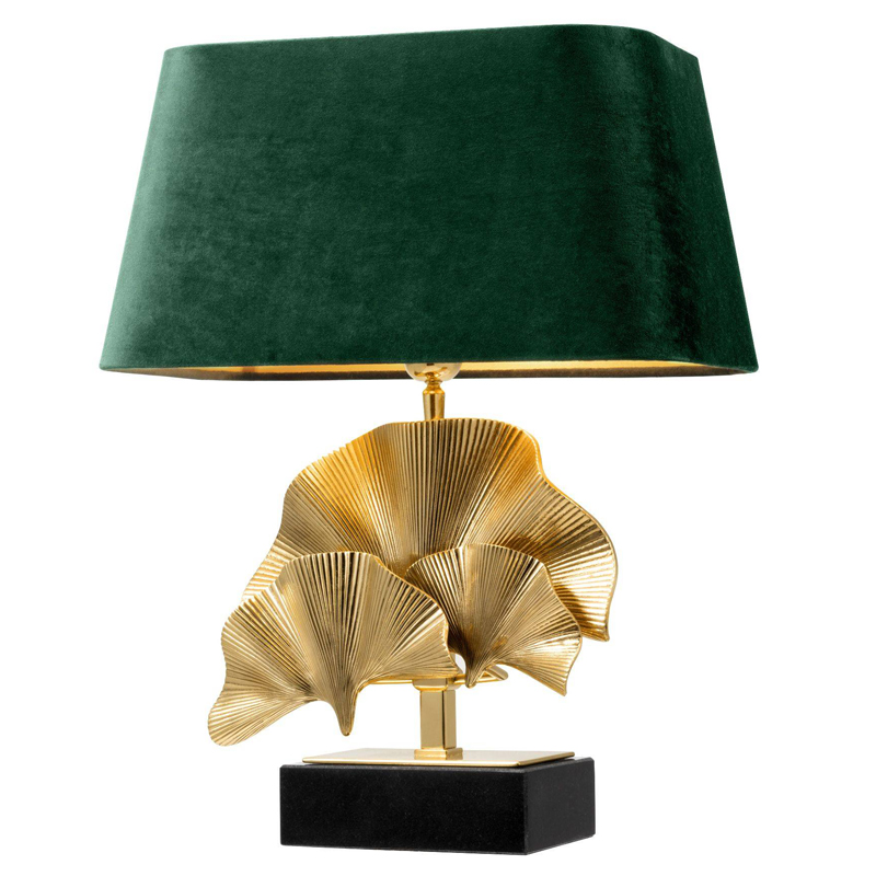 Настольная лампа Eichholtz Table Lamp Olivier green Латунь Черный Зеленый Настольная лампа Eichholtz Table Lamp Olivier green Латунь Черный Зеленый в Костроме | Loft Concept