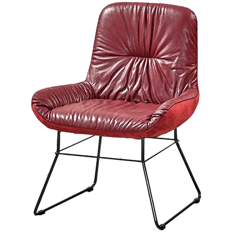 Кресло Arnaldo Half-chairs Красный Золотой Кресло Arnaldo Half-chairs Красный Золотой в Костроме | Loft Concept