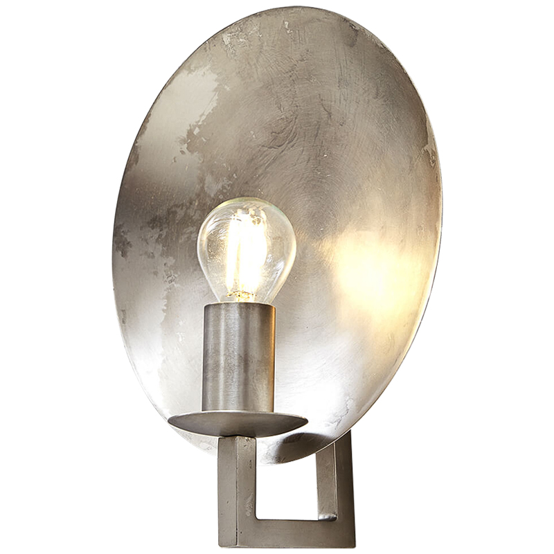 Бра Bennu Disk sconce Никель Сатин Бра Bennu Disk sconce Никель Сатин в Костроме | Loft Concept