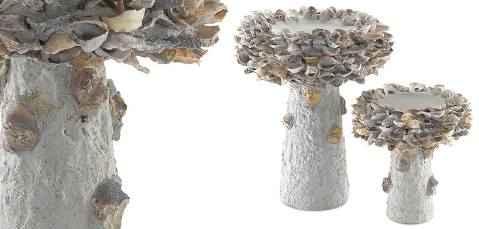 Статуэтка Oyster Shell Small Bird Bath Статуэтка Oyster Shell Small Bird Bath - Loft-Concept в Костроме