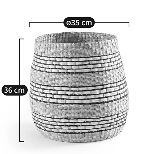 Круглая корзина из плетеного тростника Marjani Wicker Basket Круглая корзина из плетеного тростника Marjani Wicker Basket в Костроме