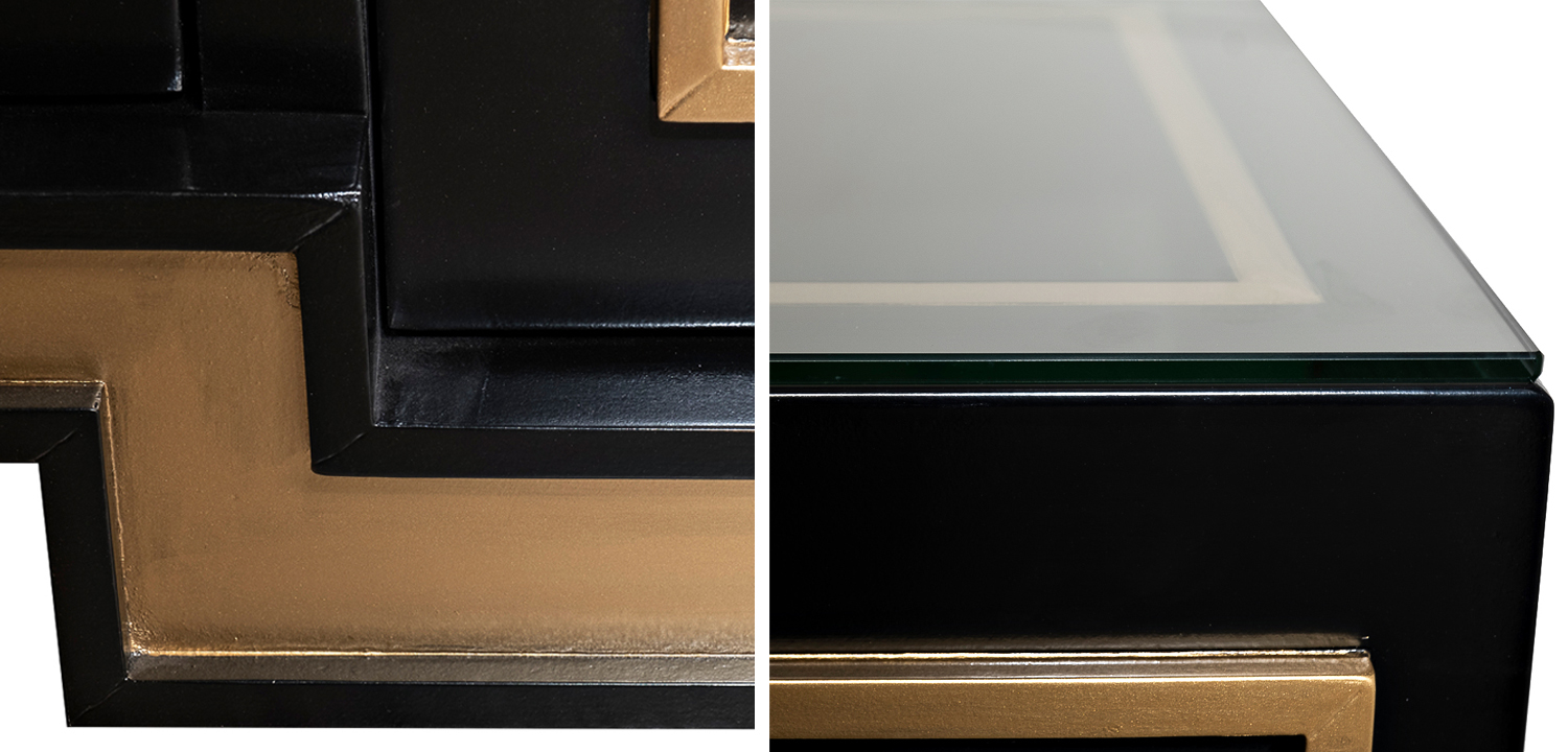 Комод в стиле арт-деко Meandro Chest of drawers Черный - фото №2