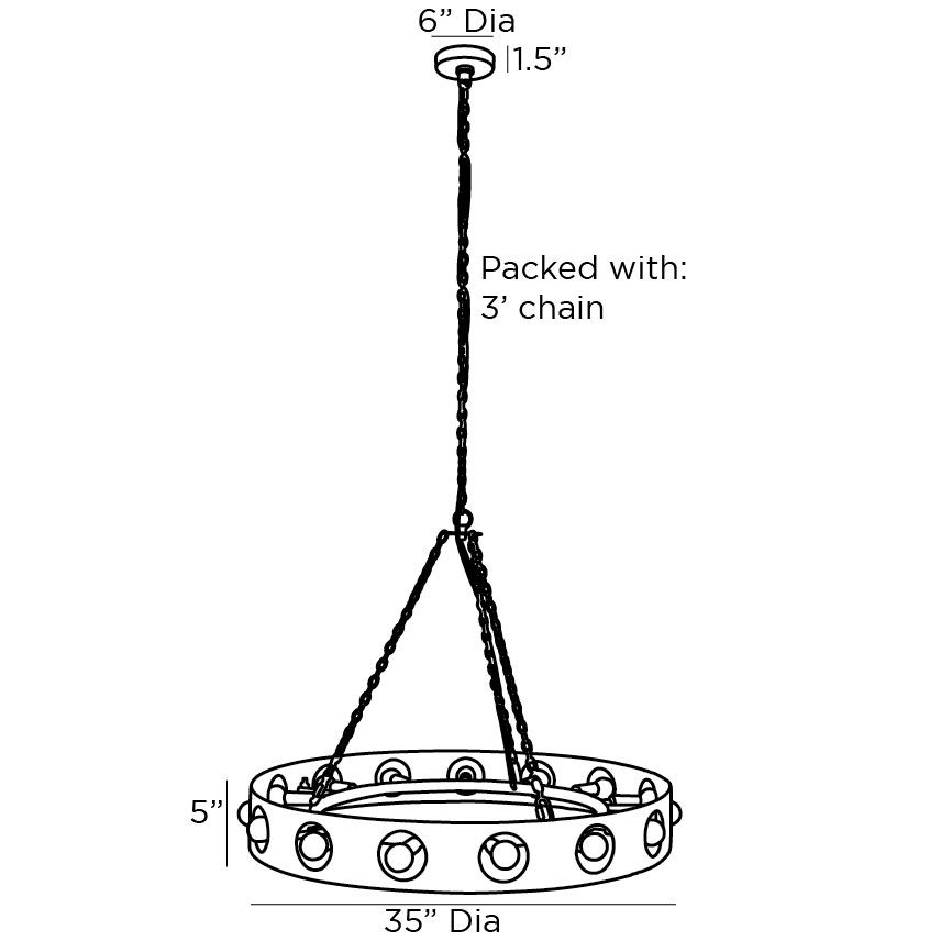 Люстра Arteriors REDONDO CHANDELIER Люстра Arteriors REDONDO CHANDELIER в Костроме