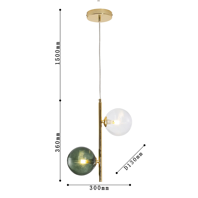 Подвесной светильник Bolle Multi Color hanging 2 lamp Подвесной светильник Bolle Multi Color hanging 2 lamp в Костроме