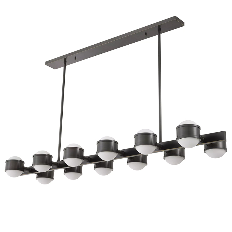 Люстра Eichholtz Chandelier Aldo Черный Темная бронза Белый Люстра Eichholtz Chandelier Aldo Черный Темная бронза Белый в Костроме | Loft Concept