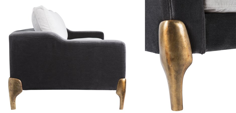 Диван Brass Legs Shovels Диван Brass Legs Shovels - Loft-Concept в Костроме