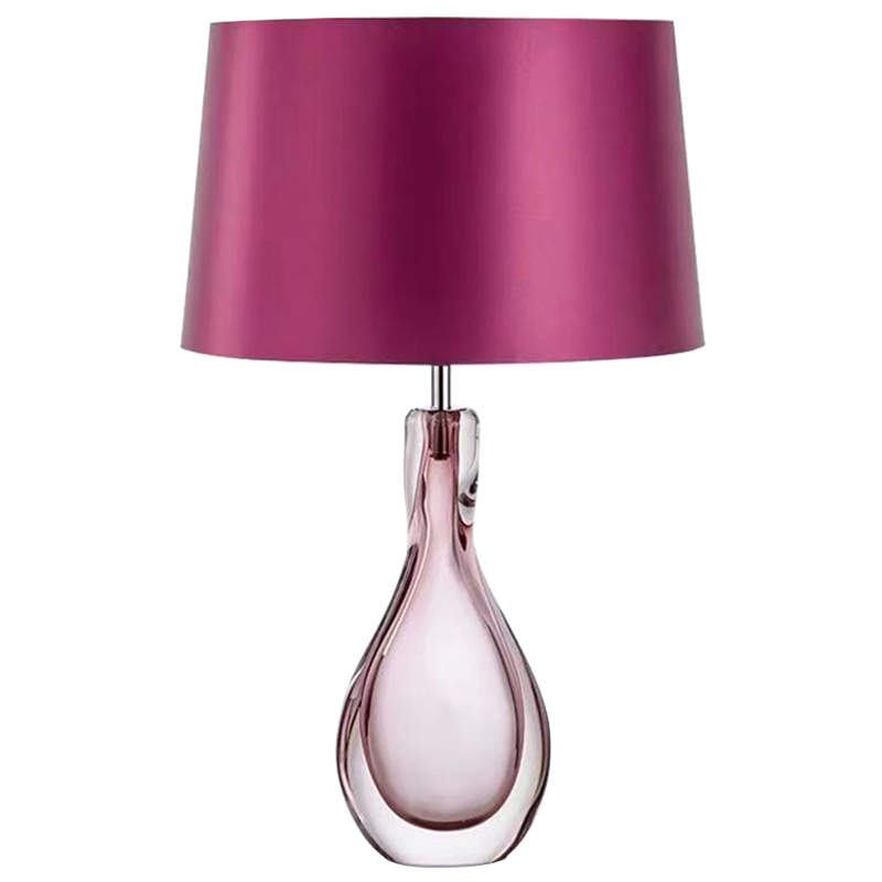 Настольная лампа Crystal Table Lamp Hot Pink Розовый Настольная лампа Crystal Table Lamp Hot Pink Розовый в Костроме | Loft Concept
