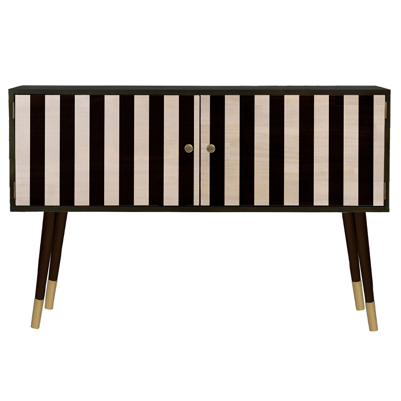 Комод длинный с 2-мя дверцами Rutledge Chest of Drawers Черный Бежевый Золотой Комод длинный с 2-мя дверцами Rutledge Chest of Drawers Черный Бежевый Золотой в Костроме | Loft Concept
