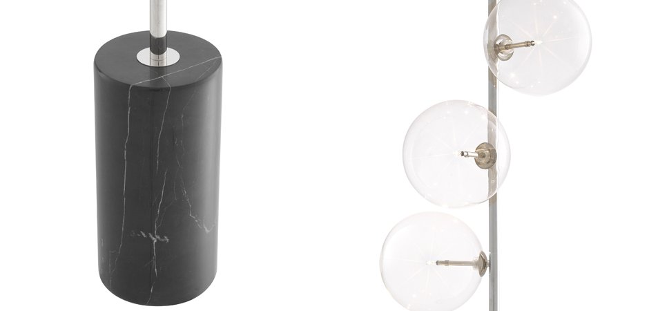 Торшер Eichholtz Floor Lamp Tempo Nickel Торшер Eichholtz Floor Lamp Tempo Nickel - Loft-Concept в Костроме