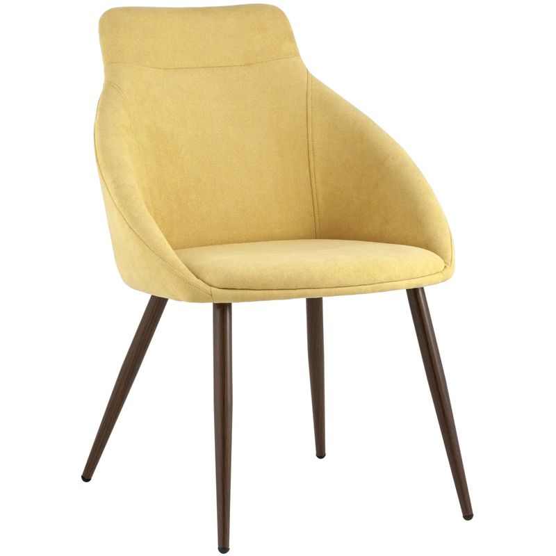Стул Queenie Chair Желтый Цвет Желтый Коричневый Стул Queenie Chair Желтый Цвет Желтый Коричневый в Костроме | Loft Concept