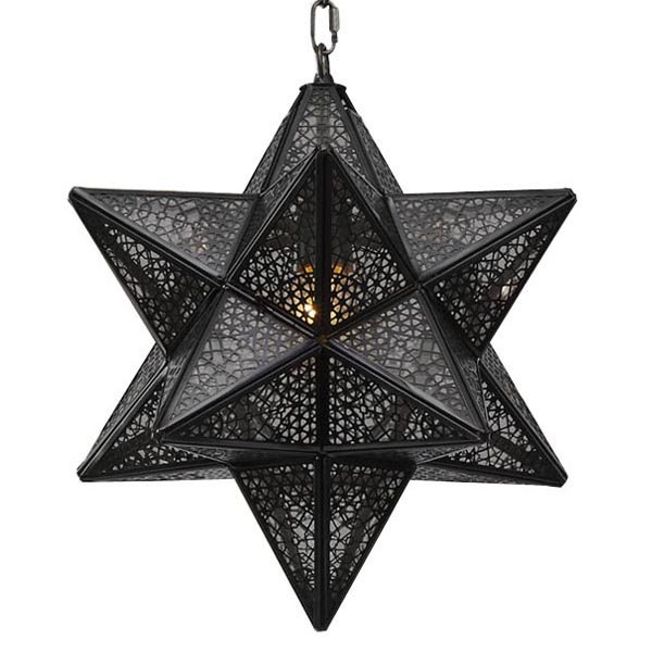 Люстра Morocco Black Star Черный матовый Люстра Morocco Black Star Черный матовый в Костроме | Loft Concept
