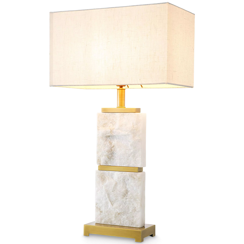 Настольная лампа Eichholtz Table Lamp Newton L Marble Кремовый Латунь Белый Мрамор Bianco Настольная лампа Eichholtz Table Lamp Newton L Marble Кремовый Латунь Белый Мрамор Bianco в Костроме | Loft Concept