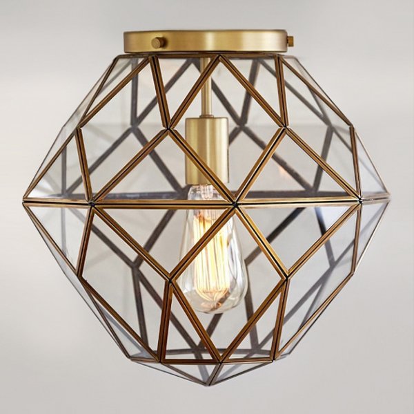 Потолочный светильник Glass & Metal Mount Потолочный светильник Glass & Metal Mount в Костроме | Loft Concept