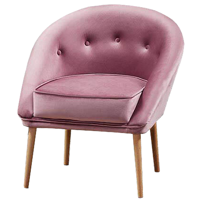Кресло Gwyn Chair pink Розовый Древесина Кресло Gwyn Chair pink Розовый Древесина в Костроме | Loft Concept
