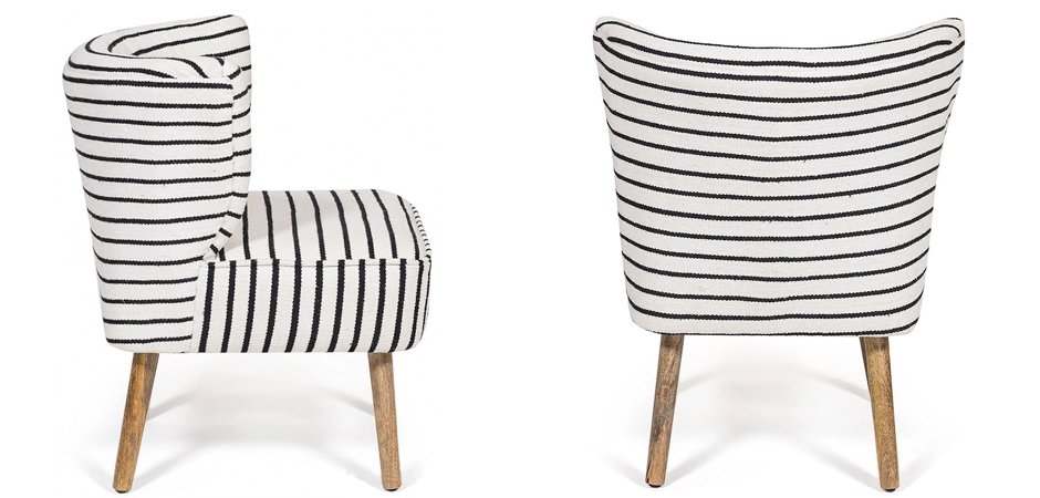 Кресло Black and White Stripes Кресло Black and White Stripes - Loft-Concept в Костроме