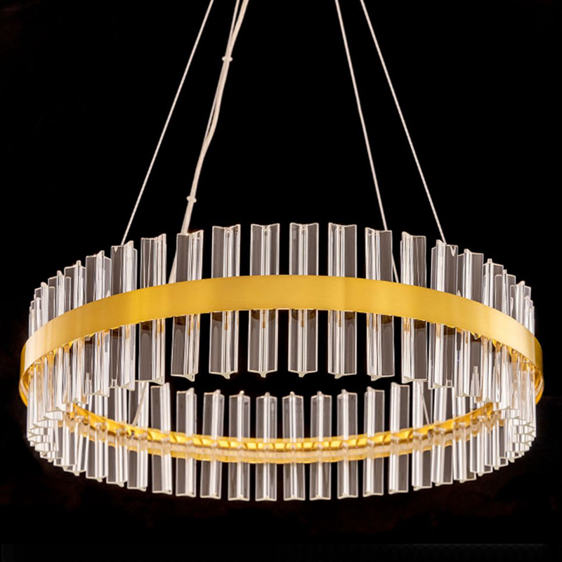 Круглая Люстра Кольцо Хрусталь диаметр 60 см RING Saturno Not Baroncelli Brass Латунь Прозрачное Стекло Круглая Люстра Кольцо Хрусталь диаметр 60 см RING Saturno Not Baroncelli Brass Латунь Прозрачное Стекло в Костроме | Loft Concept