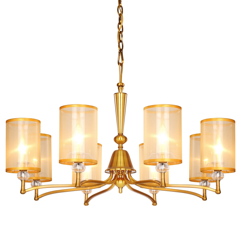 Люстра Boniface Chandelier 85 Латунь Золотой Шампань Прозрачный Люстра Boniface Chandelier 85 Латунь Золотой Шампань Прозрачный в Костроме | Loft Concept