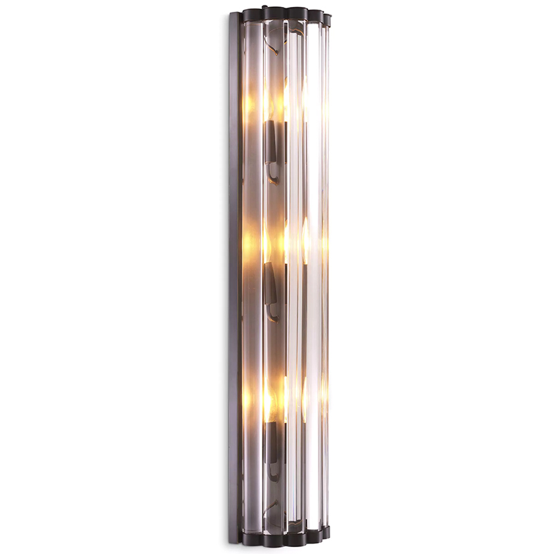 Бра Eichholtz Wall Lamp Amalfi L Bronze Темная бронза Прозрачное Стекло Бра Eichholtz Wall Lamp Amalfi L Bronze Темная бронза Прозрачное Стекло в Костроме | Loft Concept