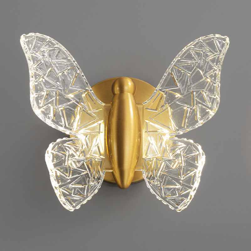 Бра Butterfly Wall Lamp Н Латунь Прозрачный Бра Butterfly Wall Lamp Н Латунь Прозрачный в Костроме | Loft Concept