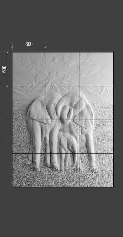 Барельеф ELEPHANTS Барельеф ELEPHANTS в Костроме