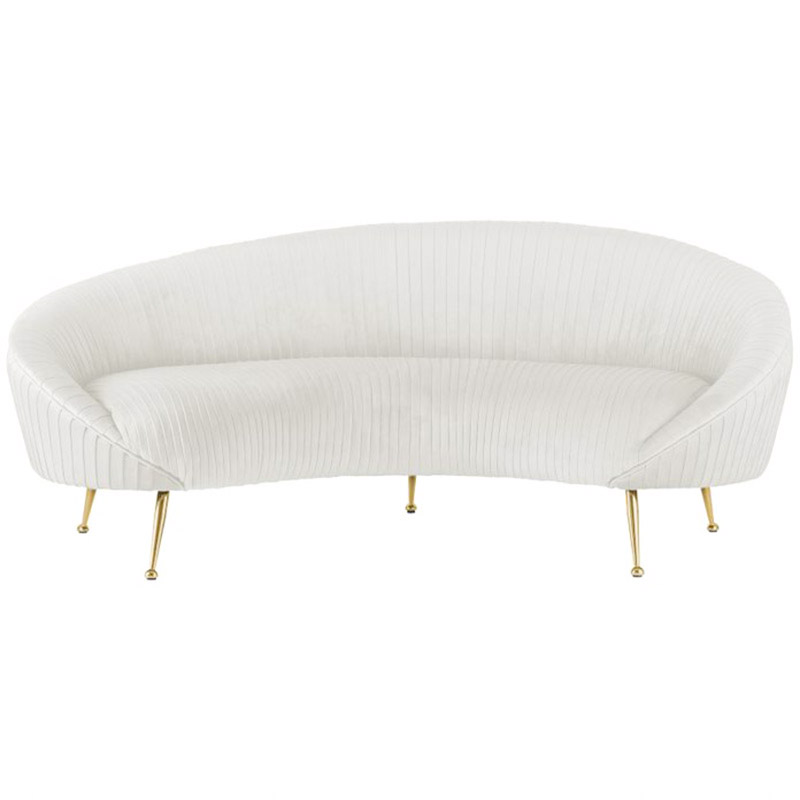 Диван Pebernat Lounge Sofa white Золотой Белый Диван Pebernat Lounge Sofa white Золотой Белый в Костроме | Loft Concept