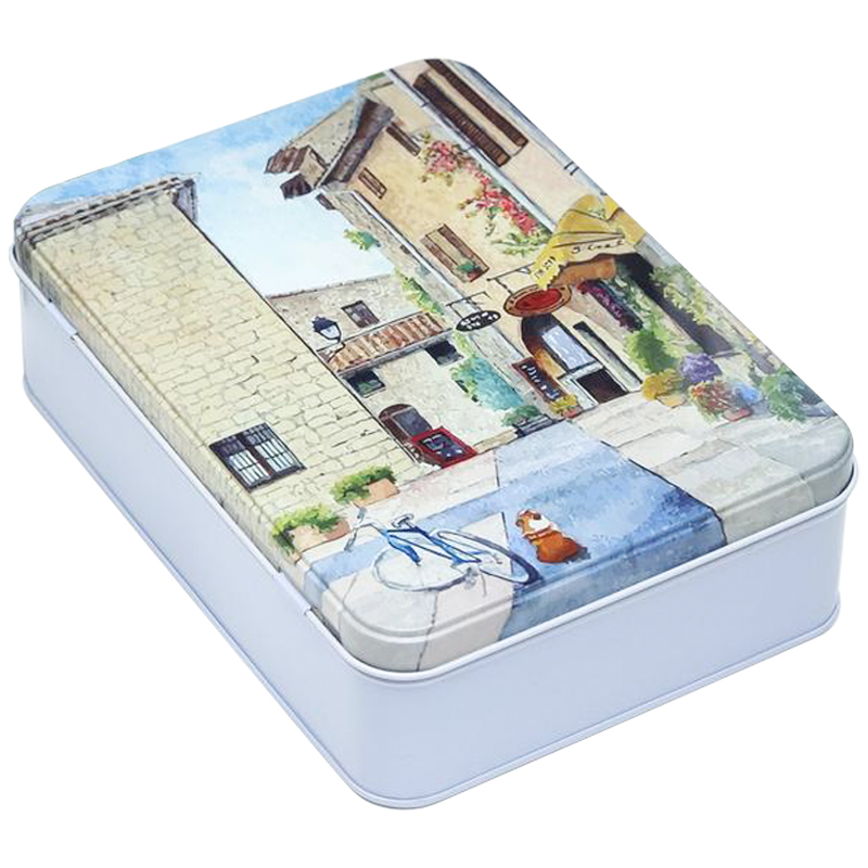 Шкатулка металлическая Sunny Street Rectangular Metal Box Мульти Шкатулка металлическая Sunny Street Rectangular Metal Box Мульти в Костроме | Loft Concept