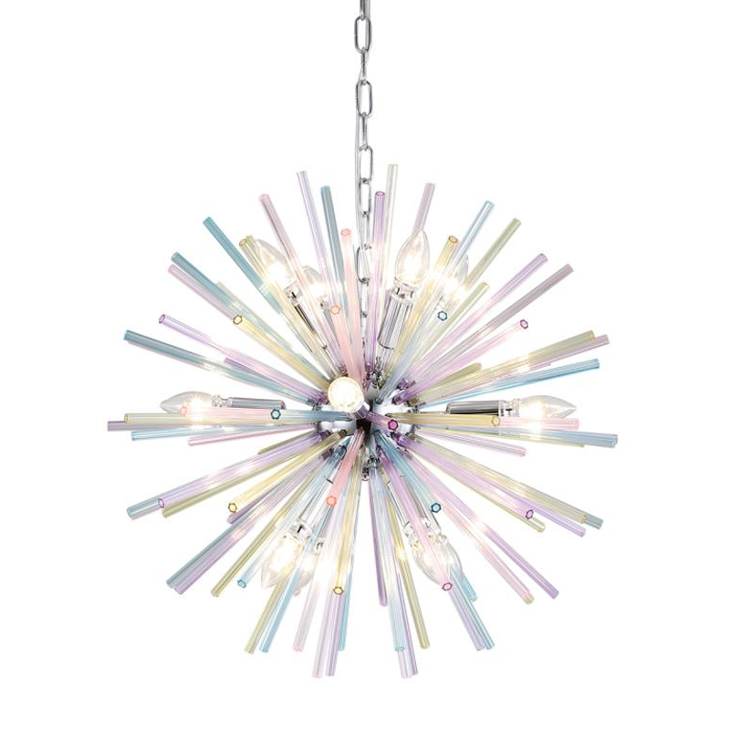 Люстра Colored Astra Chandelier 60 Хром в Костроме | Loft Concept 