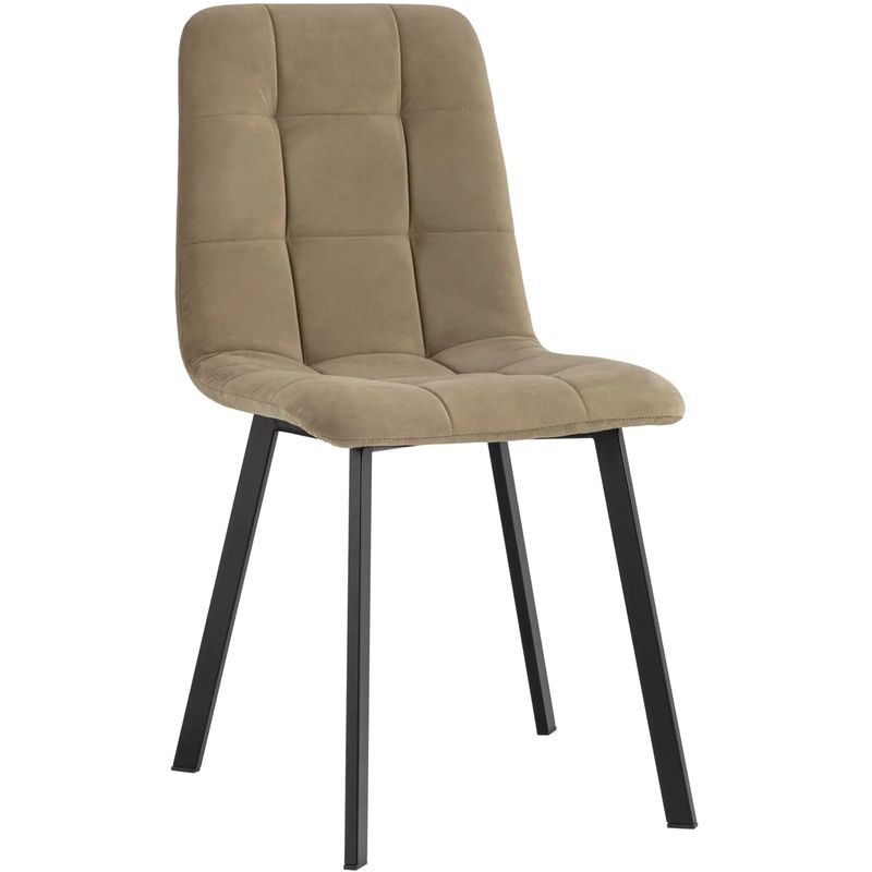 Стул NANCY S Chair Коричневый Велюр Коричневый Черный Стул NANCY S Chair Коричневый Велюр Коричневый Черный в Костроме | Loft Concept
