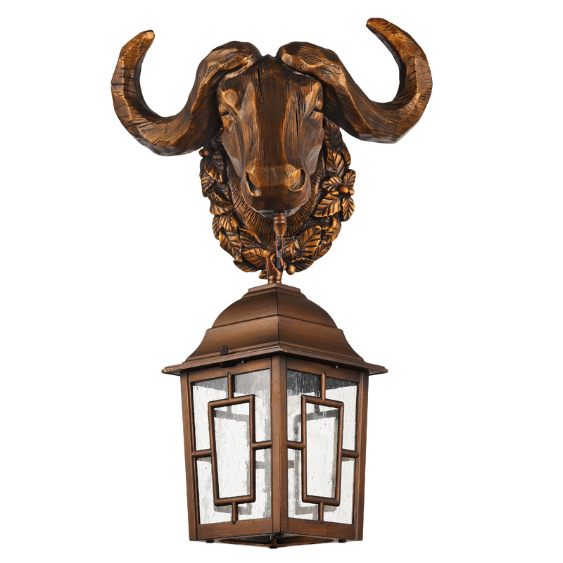 Уличный светильник Bull Lantern Коричневый винтаж Прозрачное Стекло Уличный светильник Bull Lantern Коричневый винтаж Прозрачное Стекло в Костроме | Loft Concept