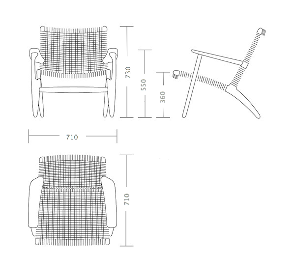 Кресло Hans Wegner CH25 в Костроме