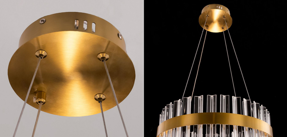 Круглая Люстра Кольцо Хрусталь диаметр 40 см RING Saturno Not Baroncelli Brass Круглая Люстра Кольцо Хрусталь диаметр 40 см RING Saturno Not Baroncelli Brass - Loft-Concept в Костроме