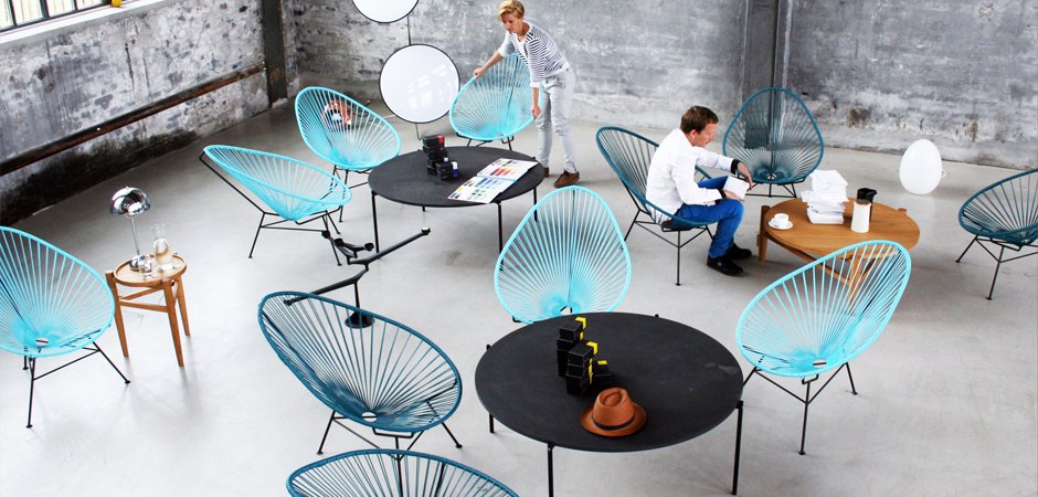 Кресло Acapulco Stol turquoise - фото №1