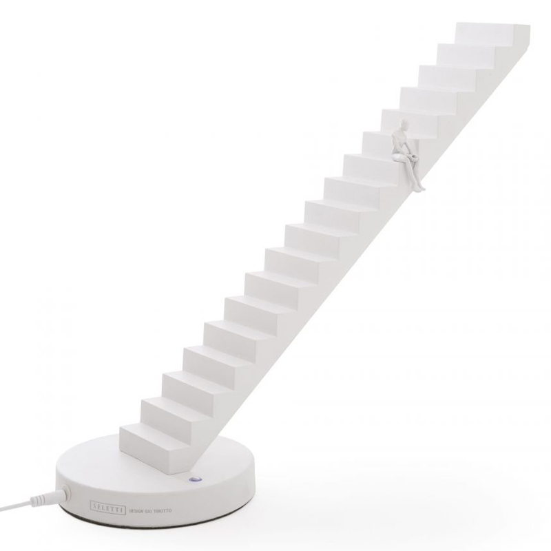 Настольная лампа Seletti Verso Lamp White Белый Настольная лампа Seletti Verso Lamp White Белый в Костроме | Loft Concept