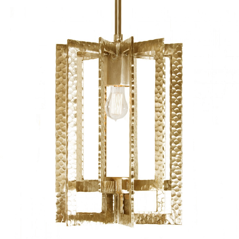 Подвесной Светильник Textured Cage Pendant Lamp gold Латунь Подвесной Светильник Textured Cage Pendant Lamp gold Латунь в Костроме | Loft Concept
