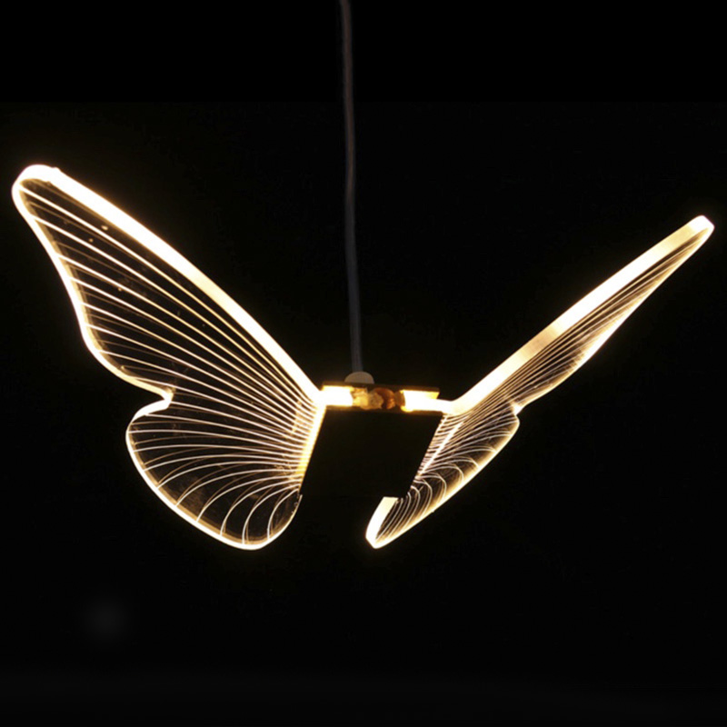 Butterfly Pendant Lamp D Глянцевое золото Прозрачный Butterfly Pendant Lamp D Глянцевое золото Прозрачный в Костроме | Loft Concept
