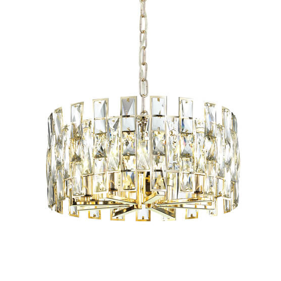 Люстра Tribuno Chandelier 8 Золотой Прозрачный Люстра Tribuno Chandelier 8 Золотой Прозрачный в Костроме | Loft Concept