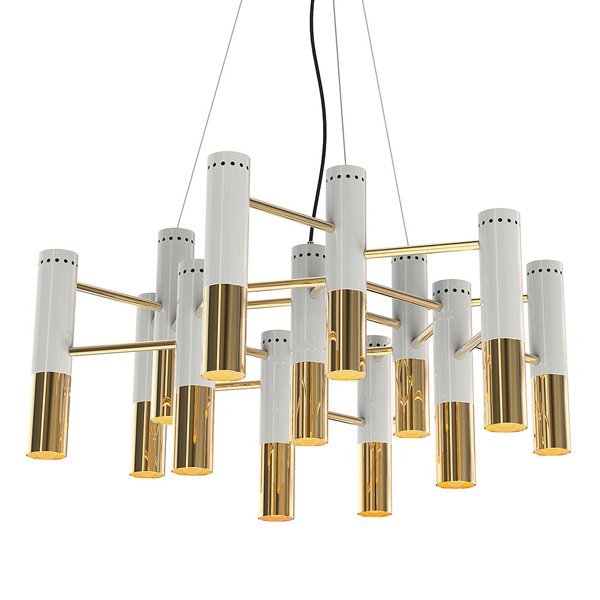 Люстра IKE Delightfull Gold & White Люстра IKE Delightfull Gold & White в Костроме | Loft Concept