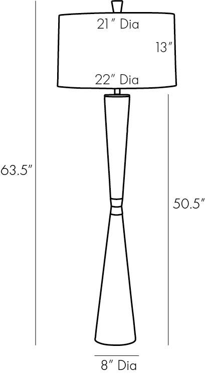 Торшер Arteriors GROM FLOOR LAMP Торшер Arteriors GROM FLOOR LAMP в Костроме