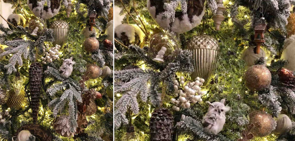 Ель Дизайнерская Украшенная Декором Christmas tree Premium Winter Night Ель Дизайнерская Украшенная Декором Christmas tree Premium Winter Night - Loft-Concept в Костроме