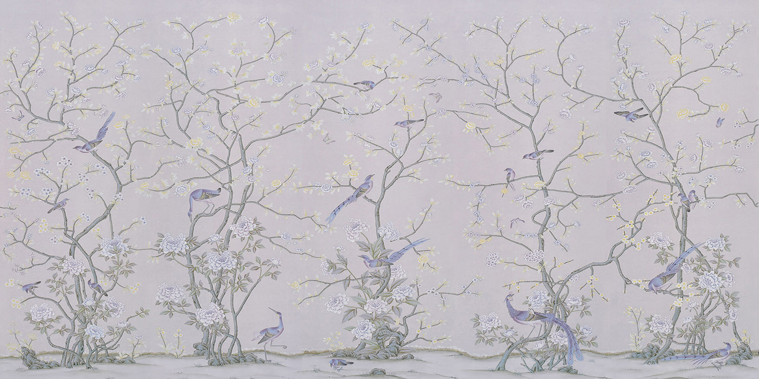 Обои ручная роспись Earlham Lilac - фото