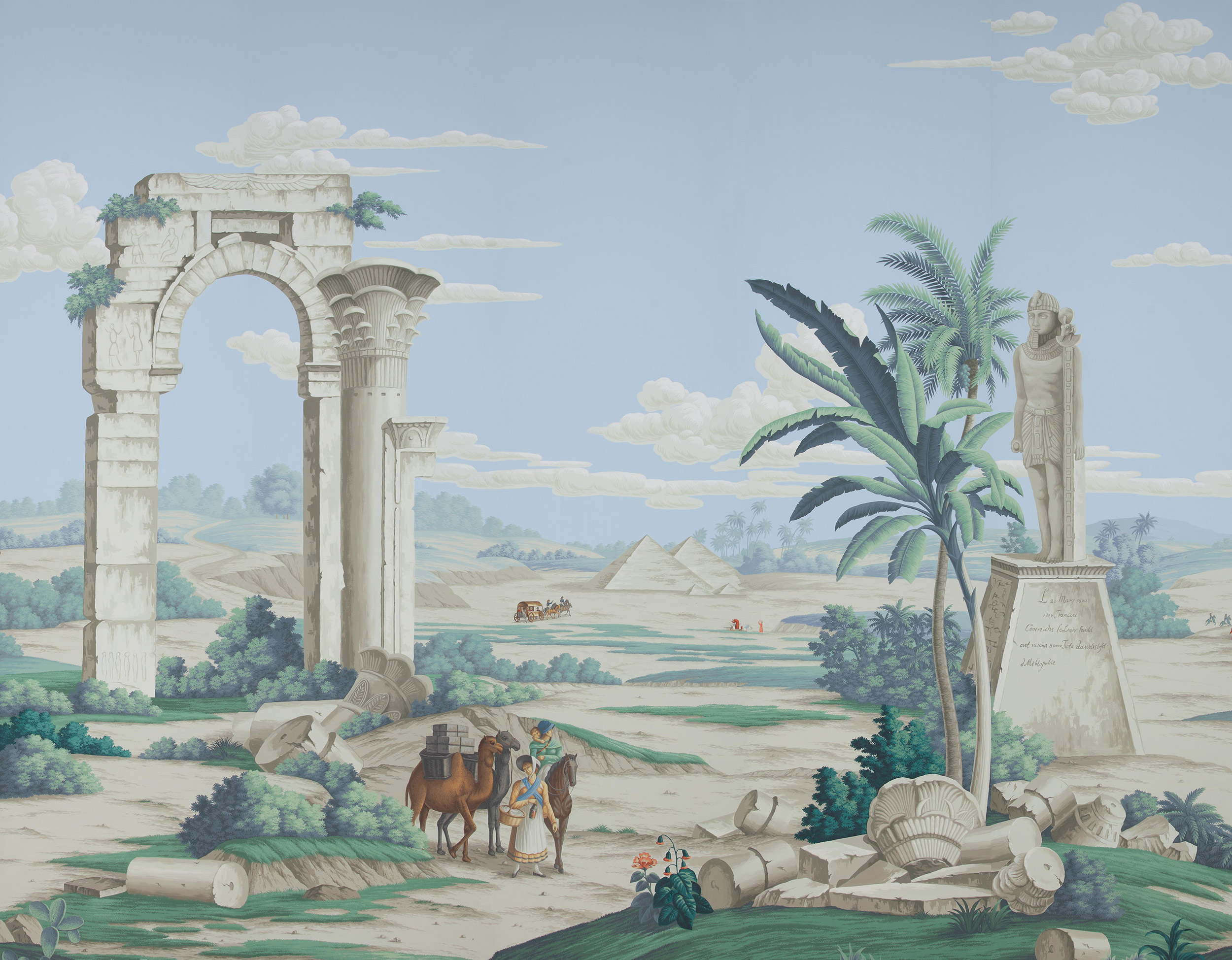 Обои ручная роспись Napoleon's Campaign in Egypt Byzantine on scenic paper Обои ручная роспись Napoleon's Campaign in Egypt Byzantine on scenic paper - постер Loft-Concept в Костроме